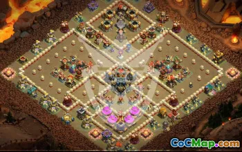 town hall 17, trophy/war base layout #45073