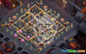 town hall 17, trophy/war base layout #45119