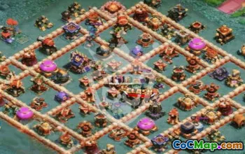 town hall 17, trophy/war base layout #45122