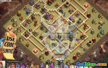 town hall 17, trophy/war base layout #45124