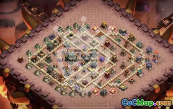 town hall 17, trophy/war base layout #45131