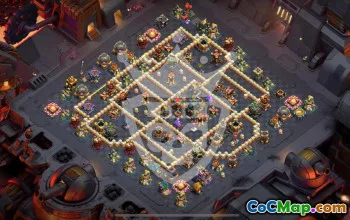 town hall 17, trophy/war base layout #45161