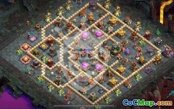 town hall 17, trophy/war base layout #45167