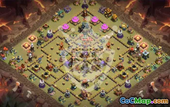 town hall 17, trophy/war base layout #45171