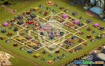 town hall 17, trophy/war base layout #45175