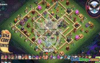 town hall 17, trophy/war base layout #45186