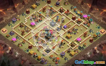 Top Town Hall 17 Base Layouts with Copy Link #45224