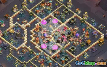 town hall 17, trophy/war base layout #45250
