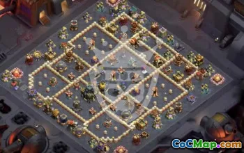 town hall 17, trophy/war base layout #45277
