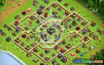 Top Copy Base Layouts for CoC Town Hall 17 #45321
