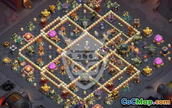 town hall 17, trophy/war base layout #45355