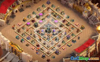 town hall 17, trophy/war base layout #45360