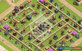 town hall 17, trophy/war base layout #45383