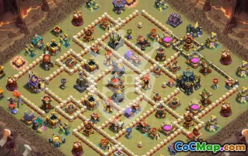 Best Copy Base Layout for TH17 Clash of Clans #45404
