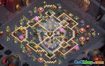 town hall 17, trophy/war base layout #45424