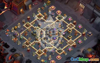 town hall 17, trophy/war base layout #45425