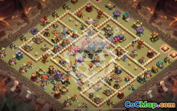 Top Copy Base Layouts for CoC Town Hall 17 #45437