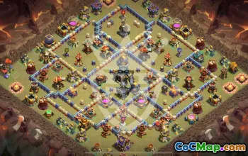Copiable Town Hall 17 Base Layouts for Clash of Clans #45438