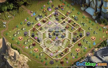 town hall 17, trophy/war base layout #45455