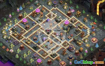 town hall 17, trophy/war base layout #45464