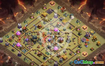 Best Copy Base Layout for TH17 Clash of Clans #45486