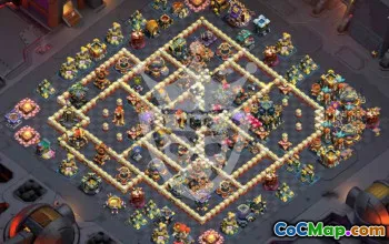 town hall 17, trophy/war base layout #45494