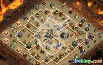 town hall 17, trophy/war base layout #45507