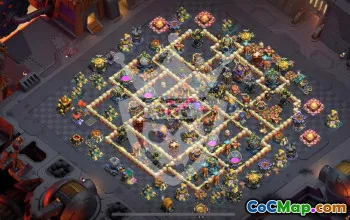 town hall 17, trophy/war base layout #45540