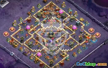 Top Town Hall 17 Base Layouts with Copy Link #45567