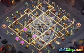 town hall 17, trophy/war base layout #45575