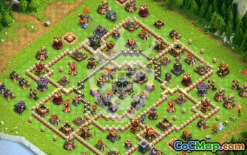 town hall 17, trophy/war base layout #45584