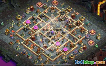 town hall 17, trophy/war base layout #45589