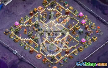 town hall 17, trophy/war base layout #45593