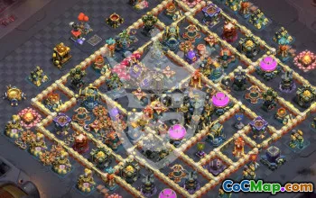 town hall 17, trophy/war base layout #45610
