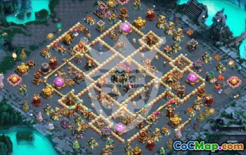 Copy Town Hall 17 Base Layouts with Link #45612