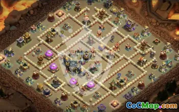 town hall 17, trophy/war base layout #45692