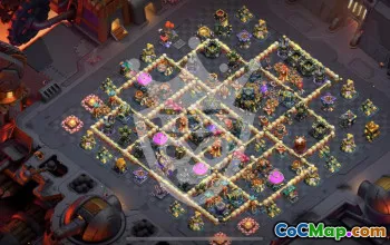 town hall 17, trophy/war base layout #45697