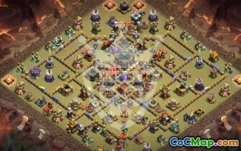 Best Copy Base Layout for TH17 Clash of Clans #45709