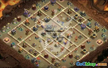 town hall 17, trophy/war base layout #45722