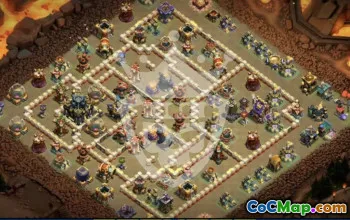 town hall 17, trophy/war base layout #45723