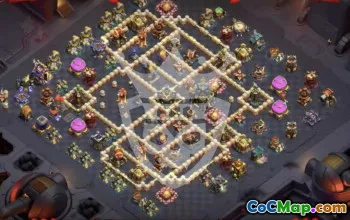 town hall 17, trophy/war base layout #45741