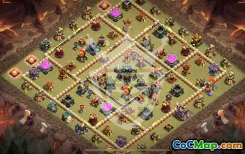 town hall 17, trophy/war base layout #45791