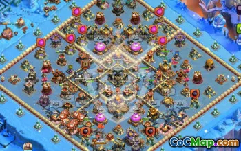 town hall 17, trophy/war base layout #45793