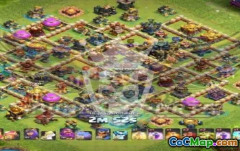 town hall 17, trophy/war base layout #45806