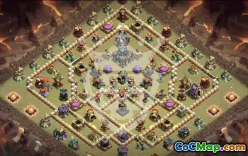town hall 17, trophy/war base layout #45814