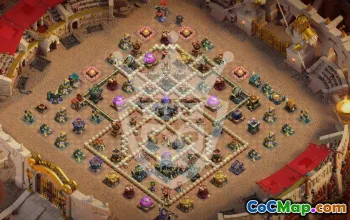 town hall 17, trophy/war base layout #45825