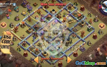 town hall 17, trophy/war base layout #45834