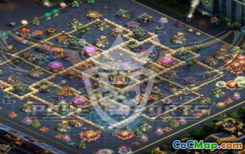 town hall 17, trophy/war base layout #45841