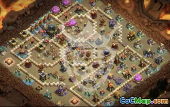 town hall 17, trophy/war base layout #45847