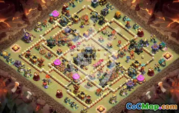 town hall 17, trophy/war base layout #45875